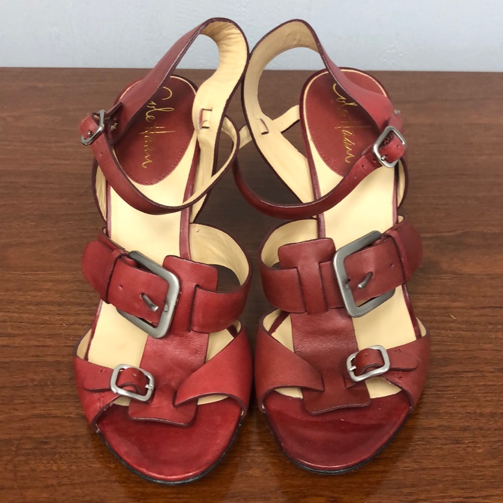 Cole Haan Red Gia Sandals
